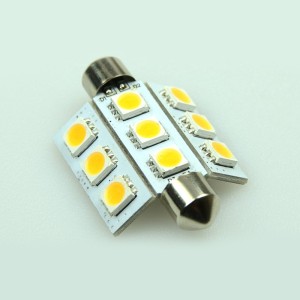 JKL, LED LED Kfz-Lampe Soffitte / 24 V dc, 9 lm Grün